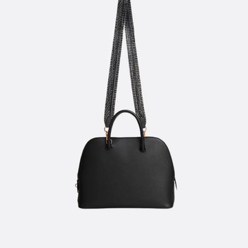 Shoulder Bag with Leather Strap