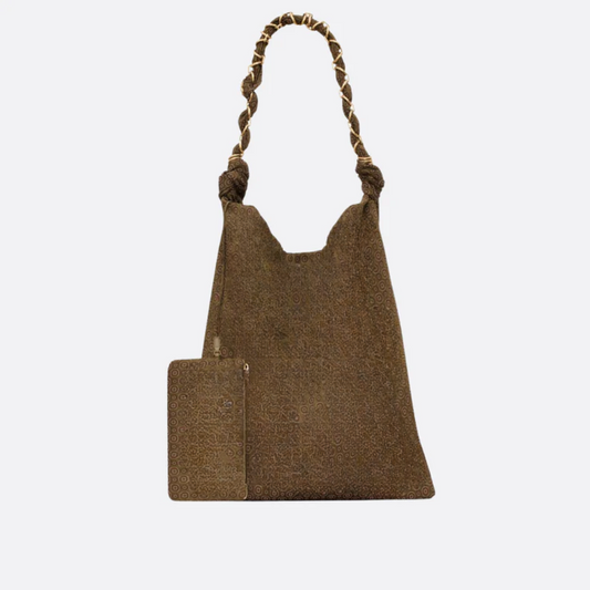 Tote Bag with Jacquard Pattern