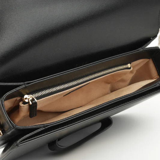 Crossbody Bag with Metal Buckle